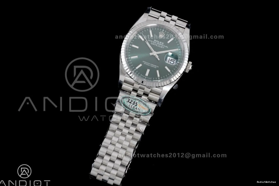 126234 1:1 SH Bracelet Steel 904L Best 564 Green Soft Stick 36 Dial on DateJust Jubilee Edition Clean 1005